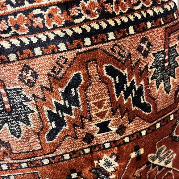 Vintage Tapestry Rug Carpet Boho Skirt Side Slit And Zipper — Size Small - Picture 13 of 13